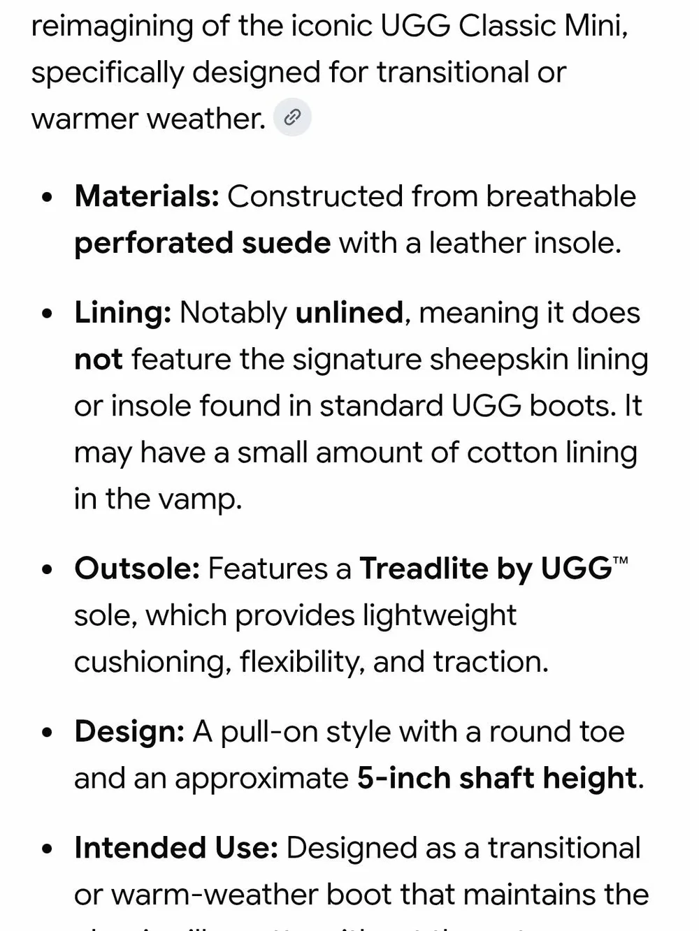 UGG Classic Mini Perforated Suede Boot - Chestnut